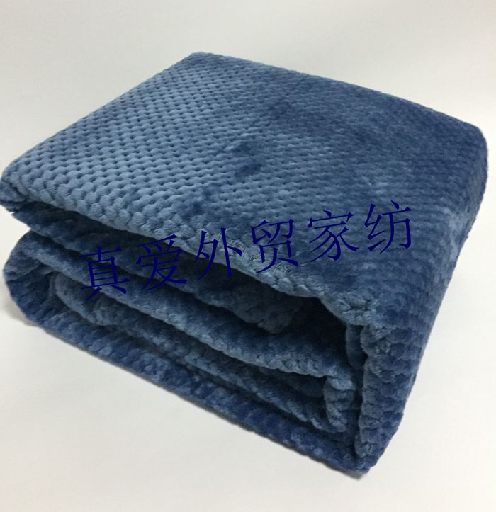 Xuất khẩu màu rắn dứa lưới flannel san hô fleece chăn chăn điều hòa không khí chăn giải trí chăn