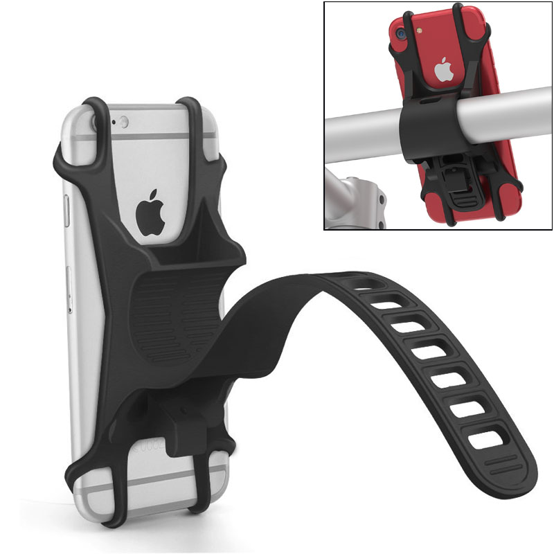 Silicione Cell Phone Bike Handlebar Mount Motorcycle Holder