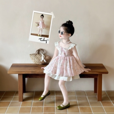Children's Clothing, Girls' Summer Dresses, New Summer Puffy Skirts, Children's Little Girls' Suspender Skirts, Baby Princess Skirts — 1