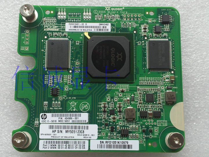 404986-001 4G dual-port optical fiber card QMH2462 405920-001 403619-B21