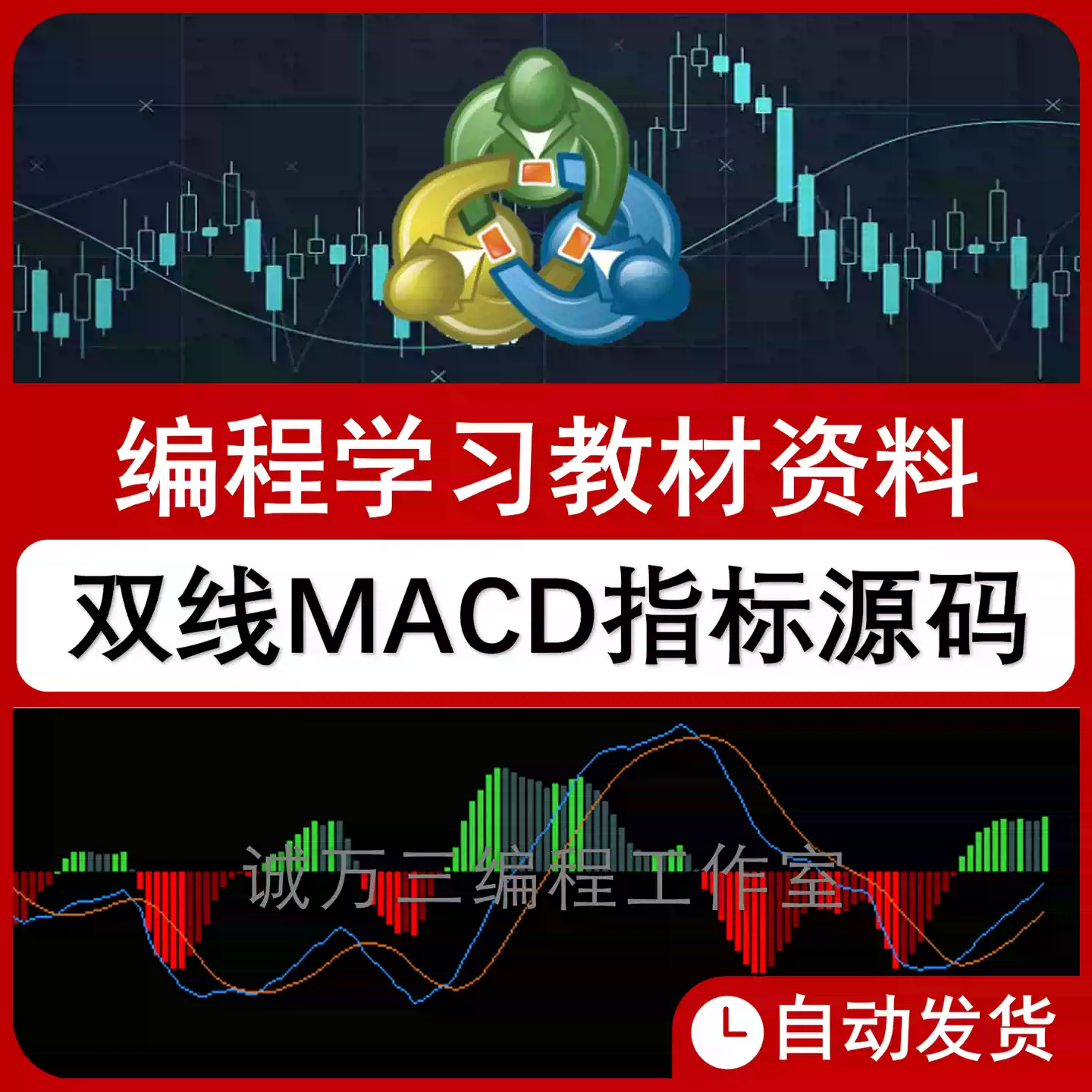 MT4MT5双线MACD指标MQL4MQL5源码可编辑二次开发编程学习教材资料