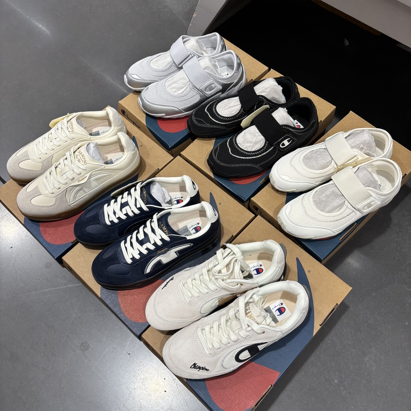 Sam Purchases Champion Neutral Training Shoes, Racing Shoes, Mary Jane Casual Shoes, Sneakers with Electric Embroidery Logo