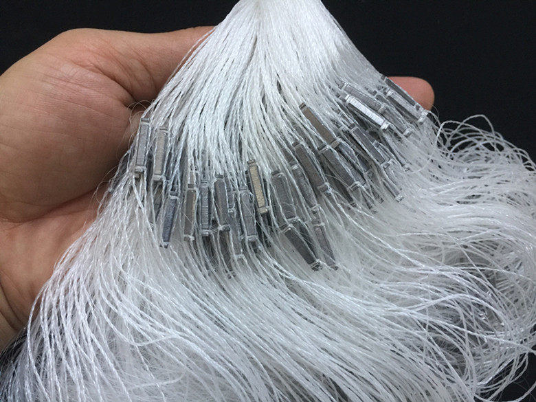 Long tin drop fishing net fishing net three-layer fishing net sinking net wire mesh fishing net Chaohu fishing net hanging net