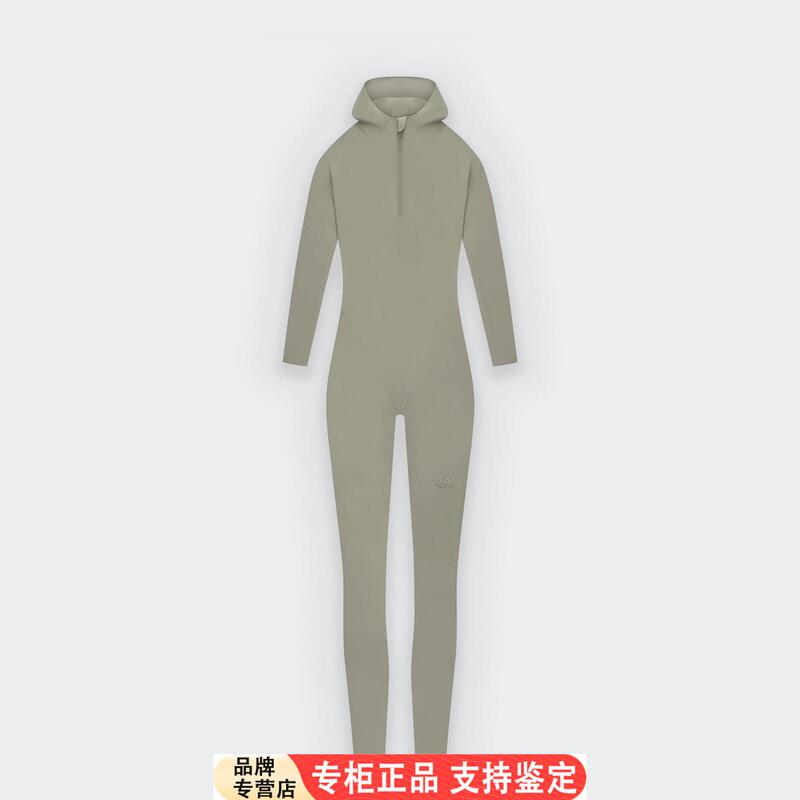Adidas/Adidas Genuine Athletics Hooded Jumpsuit New Women's Classic Jumpsuit Iv9290