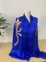 Silk hand embroidered shawl Su embroidery mulberry silk plate gold embroidery shawl embroidery shawl Su embroidery disc gold embroidery shawl