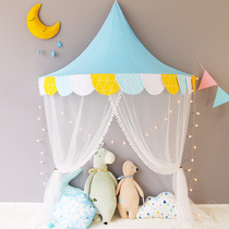 Childrens bed tent reading corner layout princess room girl indoor boy baby half month Game House
