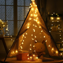 Net red Christmas decorative lights ins girl heart room decorations tent photo props pendant birthday dress