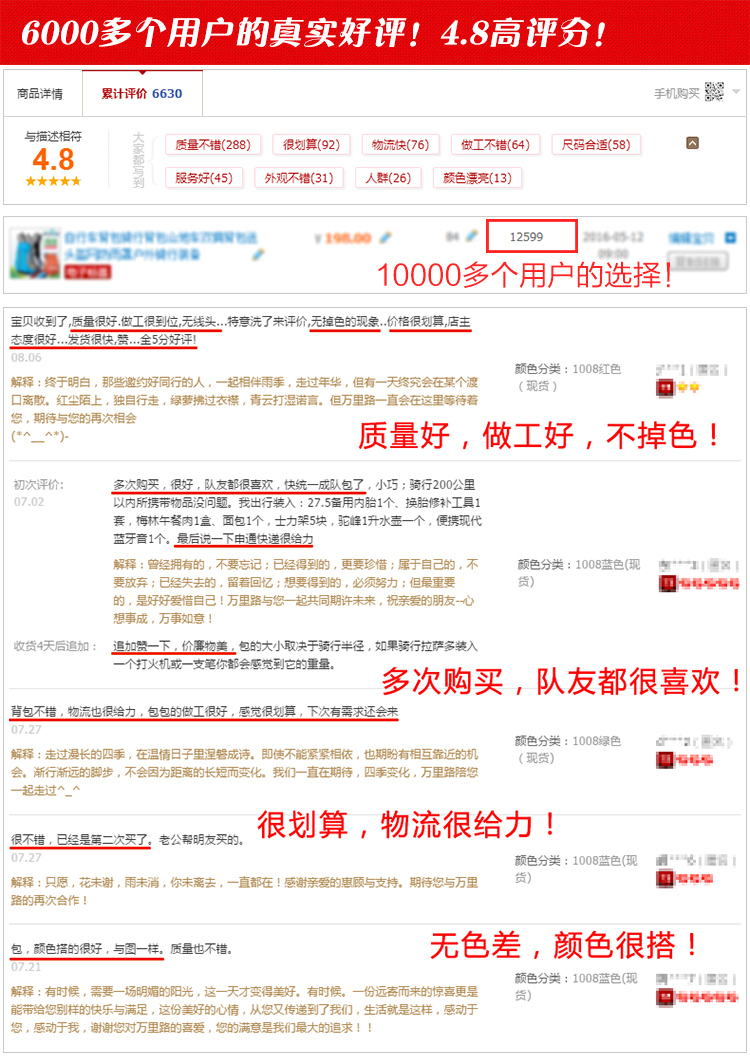 Sacoche pour vélo mixte - Ref 2211491 Image 12