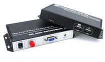 KVM HD optical transceiver VGA with USB keyboard mouse audio KVM fiber optic extender VGA optical transceiver