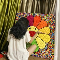 Diy Handmade Birthday Gift Girls Send Boyfriends and Girlfriends Homemade Sunflower Walking Heart March 8th Women's Day