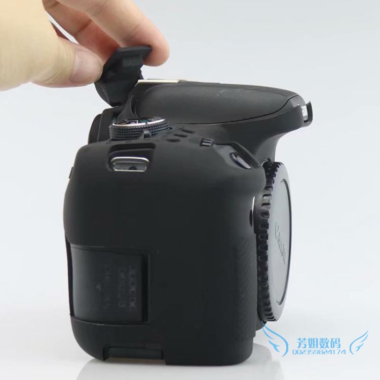 Canon 750D tay áo silicon túi máy ảnh DSLR 750D đặc biệt bảo vệ tay áo túi chụp ảnh cầm tay chống rơi - Phụ kiện máy ảnh kỹ thuật số