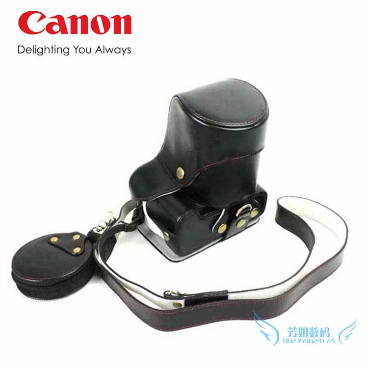 Canon EOS 200D monocular camera bag 200DII generation of second generation leather sheath 250D protective sheath photographic bag