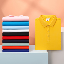 Polo shirt custom embroidered summer work clothes custom T-shirt cotton lapel advertising cultural shirt printed logo