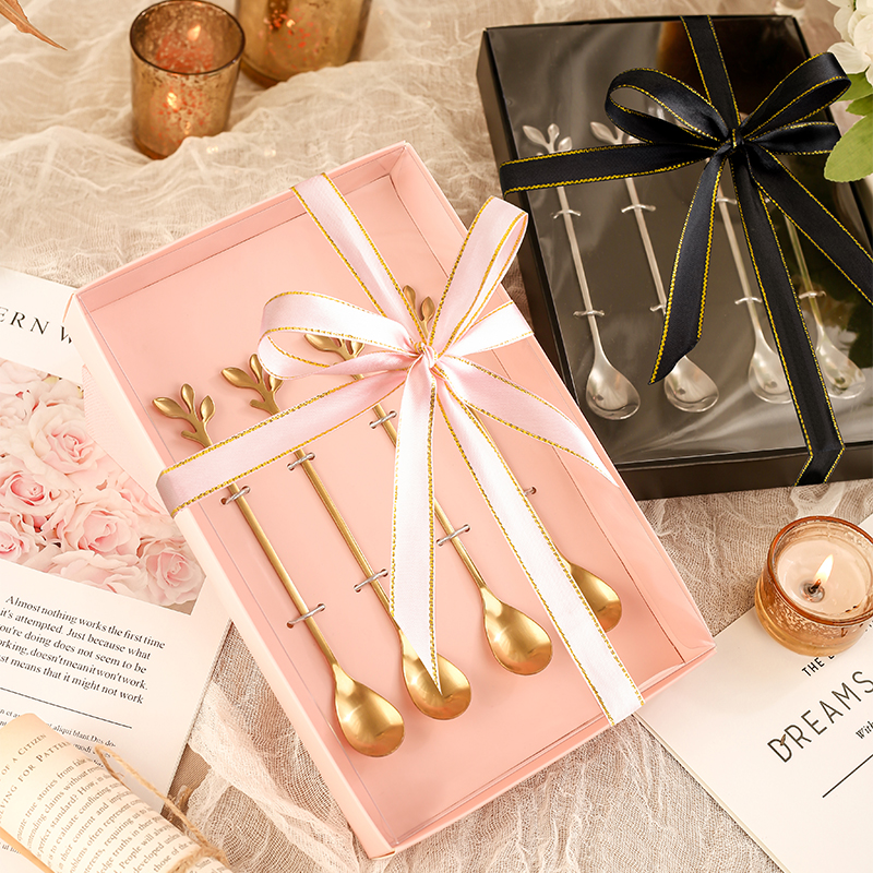 Han edin in stainless steel coffee spoon fruit fork cute dessert stir spoon home flavor fork