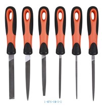 BAHCO Baigu 6-piece set of fitter rubbing knife flat file flat file triangular semi-circular square file 1-476-04-3-2 Import