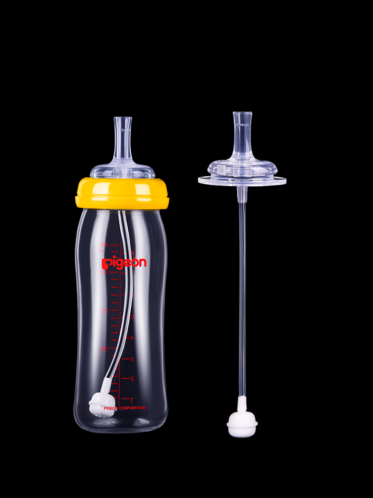 Baby Water Spout, Nipple, Straw, Silicone Wide-Mouth Universal Oubaini Baby Bottle Accessories, Straw, Ckbebe Clear Material