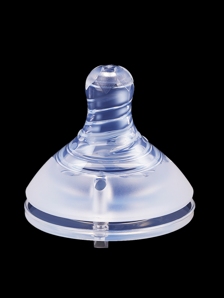 Soft Anti-Colic Newborn Baby Realistic Silicone Wide-Neck Universal Pacifier by De'Longhi Baby Younai Ting'Er