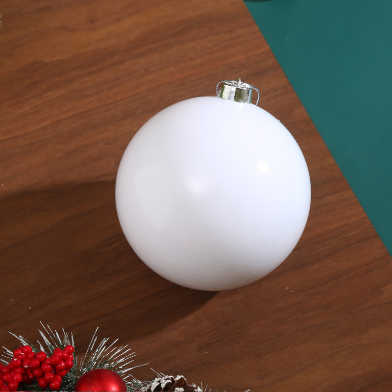 Christmas Tree Decorative ball Festive Decorations Pendant Ball Christmas Decorative Ball Mall Shop Window Suspended Ceiling Decoration White Pearlescent Ball