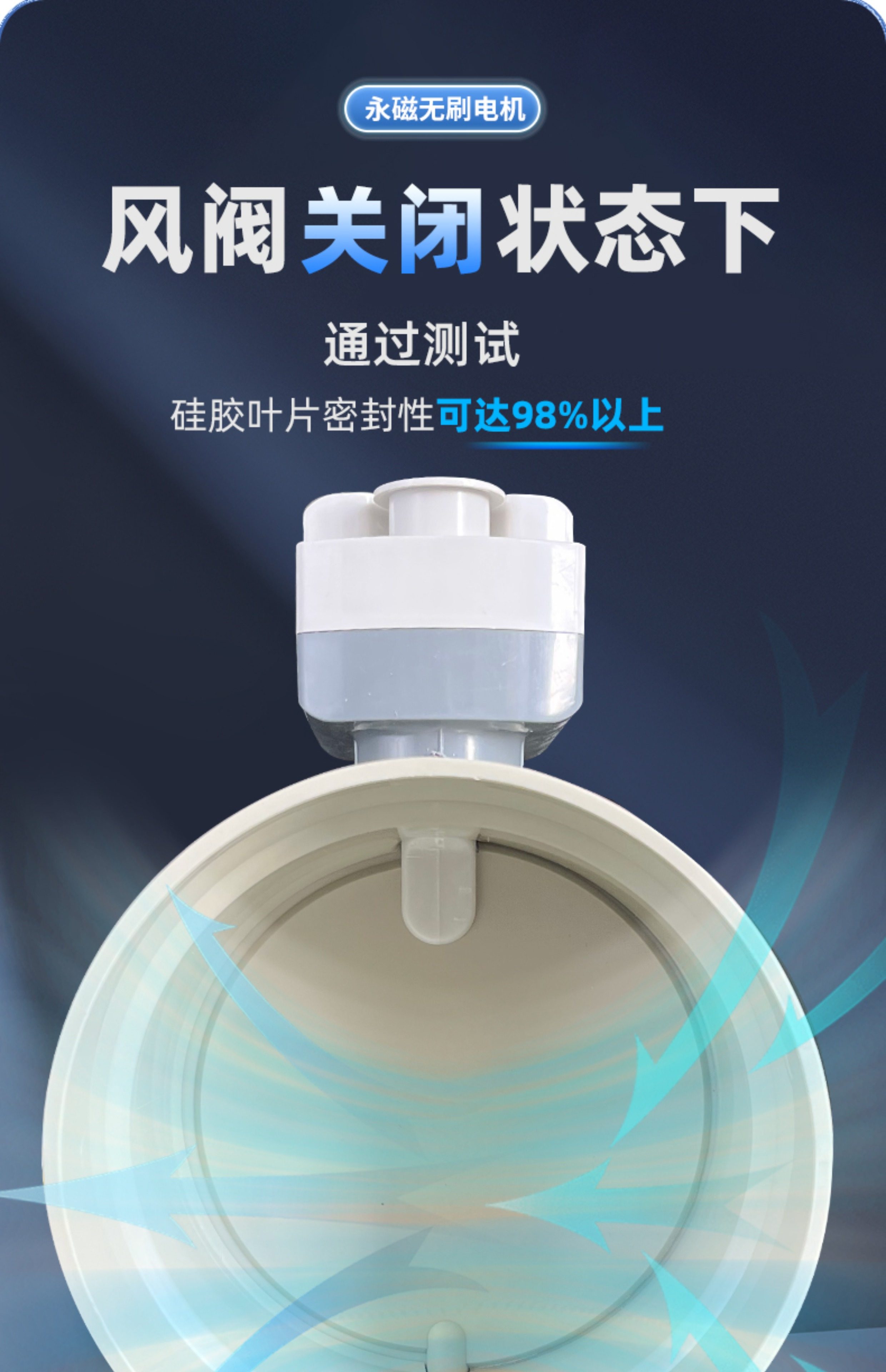 Plastic Motorized Air Damper Valve - Round and good sealing effect 30 Plastic Motorized Air Damper Valve - Round and good sealing effect 12