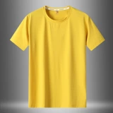 Летняя хлопковая дышащая шелковая эластичная футболка с коротким рукавом, свободный крой