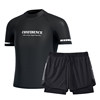 316 short -sleeved+black (swim trunks)