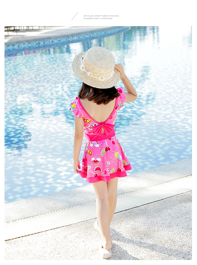 Youyou Children Đồ bơi cho bé gái Bộ đồ bơi một mảnh Váy cho bé Bộ đồ bơi cho bé - Bộ đồ bơi của Kid đồ bơi dài tay cho bé gái