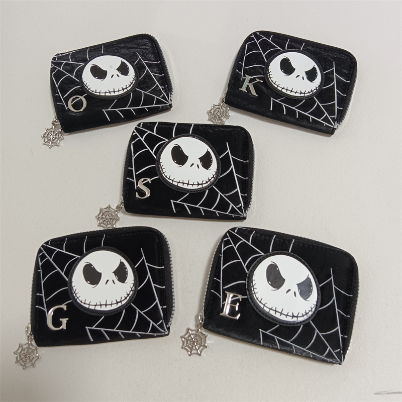 Exported to the Uk, Personalized Cartoon Nightmare before Christmas Jack Skellington Creative Coin Purse, Card Holder, Id Holder