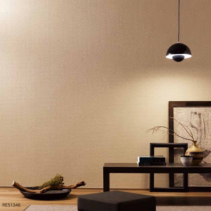 Japan imported Shanyue 2020 new style straw texture wallpaper Japanese style and room tea room living and dining room wallpaper
