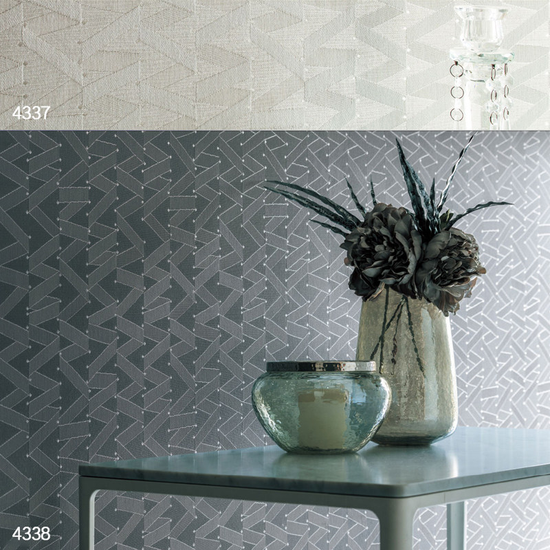 Japan imported sincol Xinke wall cloth modern minimalist geometric lines gray black living and dining room sofa background wall