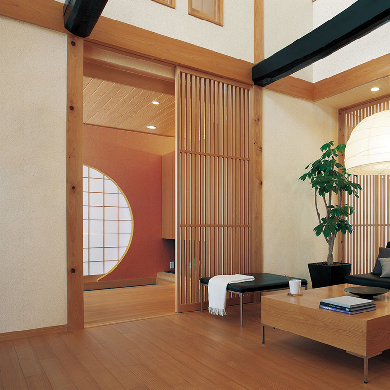 日本進口麗彩壁紙新款日式豆沙綠色矽藻土質感和室榻榻米壁紙1218