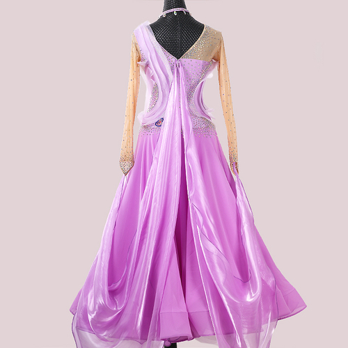 Custom size competition ballroom dance dresses for women girls Modern dance competition dress big swing national standard dance performance Skirt Waltz performance dress female