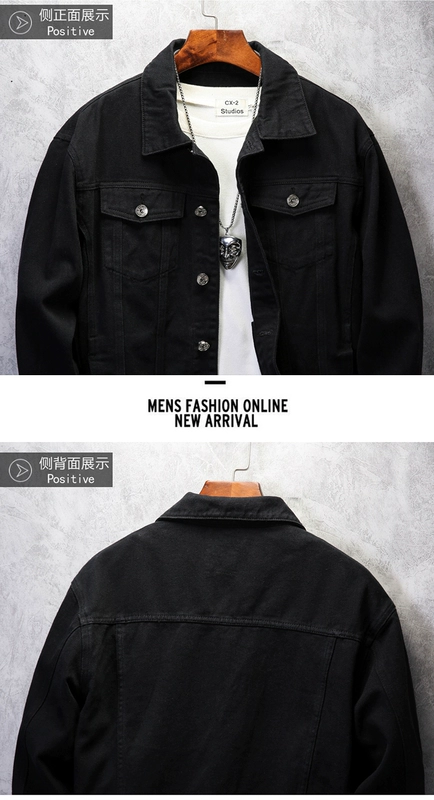 áo kiểu trung niên u50 Xuân Thu Hồng Denim Áo Khoác Nam Hợp Thời Trang Thương Hiệu Slim Fit Phong Cách Hàn Quốc Công Sở Áo Khoác Áo Sinh Viên Trẻ Dài Tay áo khoác gió nam cao cấp