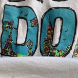 Tide, ретро белая небольшая дизайнерская футболка, в американском стиле, тренд сезона, короткий рукав