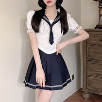 jk uniform suit 22 summer new majealure womens navy wind reduction age group sailor to serve two sets