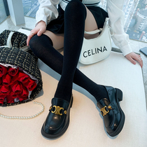 majealure small sub inside heightening lefoes shoes 2022 new thick bottom JK small leather shoes 100 lap single shoe tide