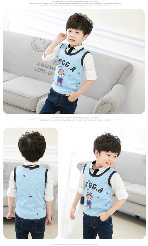 Áo len mùa thu cho bé mùa đông ấm áp cho bé 1 áo ấm 2 áo 3 bé trai và bé gái 4 cộng nhung dày 5 áo vest bé vai 8 tuổi
