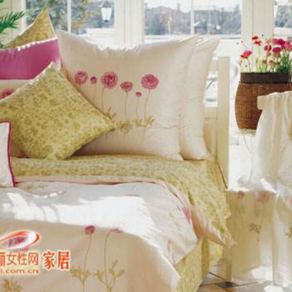 60 tribute satin pure cotton cushion cover pair without core 80 80 Flower Champ Provence