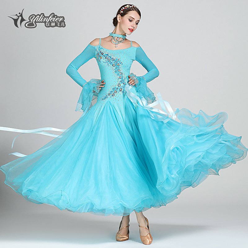 Waltz dance dress hits S7018 Modendance National Label Dancing dress in line with Lindly's beauty to the heart