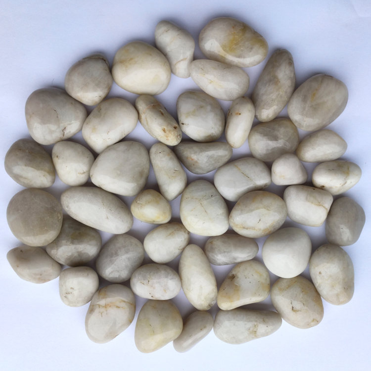 Natural Nanjing Rain Flowers White Goose Egg Garden Massage Paving Earth Planting Pebble Plant Flower Pot with a view white stone