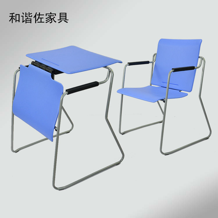 Fashion multifunctional chair folding chair staff office folding chair outdoor portable creative chair training table and chair
