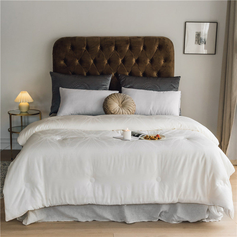 High-end skin-friendly soft soybean fiber winter quilt thickened warm cotton jacquard spring and autumn quilt core single double summer quilt