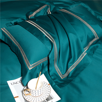 High-end 140 cotton tribute satin four-piece set of cotton 100 Xinjiang long-staple cotton quilt cover bed hat hotel bedding