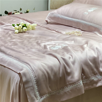 Xiao Xiangfeng 100 Tenci summer cool quilt washable Mulberry Silk Air conditioning quilt thin quilt four-piece summer quilt silk quilt
