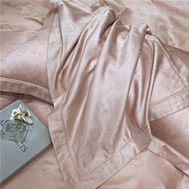 Upscale 140 long suede cotton jacquard full cotton four pieces 100 pure cotton linen covered with small fragrant wind bed