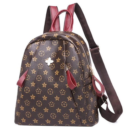 Рюкзак, модная универсальная сумка через плечо, полиуретановая сумка для путешествий для отдыха, ранец, коллекция 2021, в корейском стиле