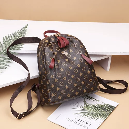 Рюкзак, модная универсальная сумка через плечо, полиуретановая сумка для путешествий для отдыха, ранец, коллекция 2021, в корейском стиле