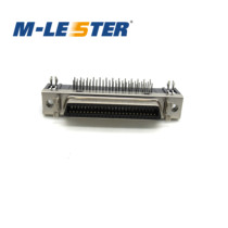 Menglisite MCR50FL-90 SCSI50 female head bent foot HPCN50 bent plug female head PCB plug-in board connector