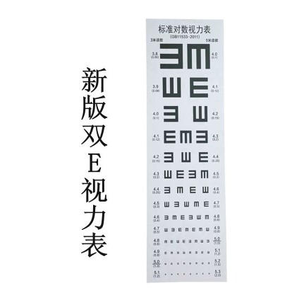 视力表挂图 标准家用对数视力表国际通用测视力表加厚儿童视力表