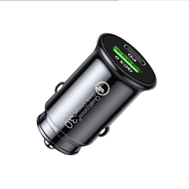 Ultra short mini on-board charger flash-charging mini-one-drag two-point cigarette lighter usb car charger conversion