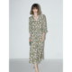 ຂາຍລ່ວງໜ້າ COCOBELLA pastoral resort style chiffon dress women's high-waisted flesh-covering printed tea break dress FR113